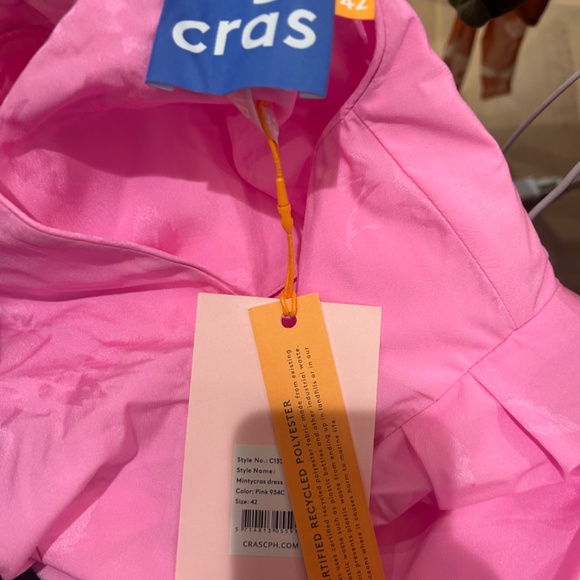 NWT Crās Minty Mini Dress Neon Pink Size 42 - Picture 4 of 4